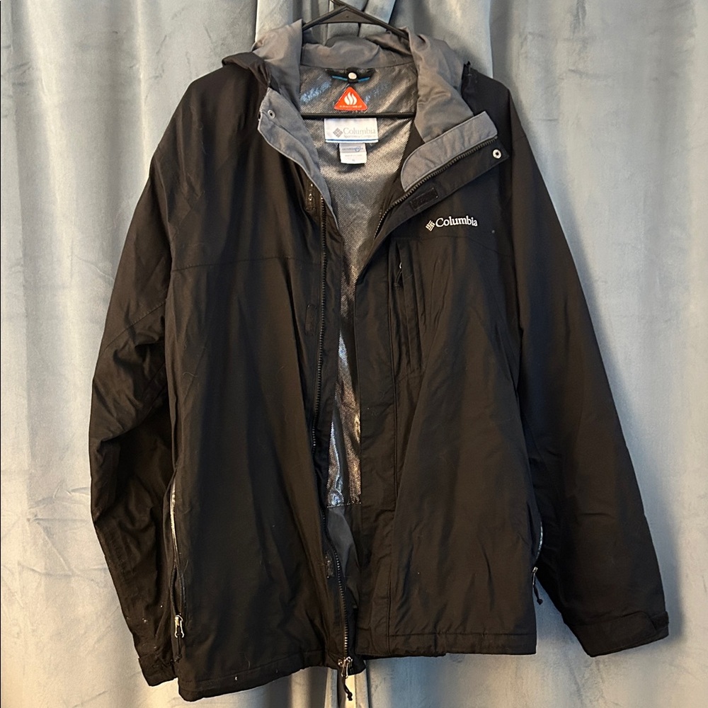 Columbia Men’s Interchange Jacket XL Black (no inner zip layer)